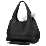 Módní dámská koženková kabelka do ruky Nerilly, černá