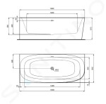 Kielle - Arkas I Zrcadlová skříňka s LED osvětlením, vyhříváním a USB portem, 80x70x13 cm, matná černá 50111814