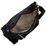 Trendy dámská koženková ledvinka Pentti, černá