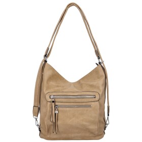 Dámská praktická koženková kabelka/batoh Milie, zemitá NEW