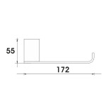 Nimco Kibo černá mat držák na toaletní papír Ki-14055g-90 Ki-14055g-90