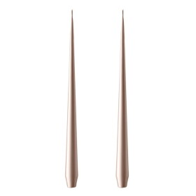 Ester & erik Svíčka Taper 32 cm – 94 Champagne Metallic – set 2 ks, béžová barva, vosk