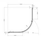 RAVAK - Nexty Sprchový kout čtvrtkruhový 90x90 cm, matná bílá/čiré sklo 3O677E01Z1
