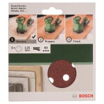 Bosch Accessories 2609256A23 brusné papíry pro excentrické brusky na suchý zip, s otvory Zrnitost 60 (Ø) 125 mm 5 ks