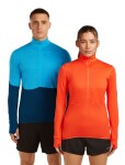 ICEBREAKER Wmns Mer 200 Realfleece Descender LS Half Z, Fervid (vzorek) velikost: S