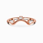 Royal Fashion prsten 14k zlato Vermeil GU-DR8849R-ROSEGOLD-TOPAZ Velikost: 6 (EU: 51-53)