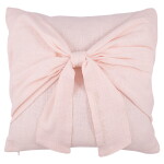 GREEN GATE Bavlněný povlak na polštář Bow Pale Pink 40 x 40 cm, růžová barva, textil