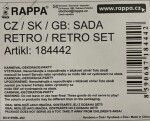 Rappa sada třešně retro s brýlemi ,4 ks