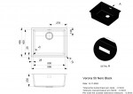 Granitový dřez Reginox Verona 50, R40294, Nero Black R40294