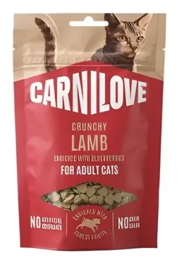 CARNILOVE Cat Crunchy Snack Lamb Blackberries / Křupavý pamlsek / Pro kočky / 50 g (M-CASK45)