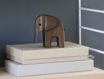 Novoform Dřevěný slon Baby Elephant Smoke Stained Ash, hnědá barva, dřevo