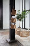 House Doctor Úložné závěsné košíky Ramla Natural, přírodní barva, textil