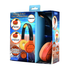 Lexibook 2v1 bluetooth skládací sluchátka Basketbal s limitem hlasitosti