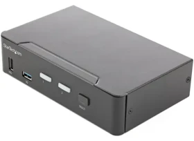 StarTech 2-portový HDMI KVM switch / KVM přepínač / 4K 60Hz HDR / HDMI 2.0 / 2x USB 3.0 Hub (SV231HU34K6)