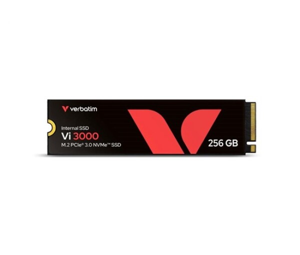VERBATIM SSD Vi3000 Internal PCIe NVMe M.2 SSD 256GB , W 1300/ R 3300 MB/s EDF_714532
