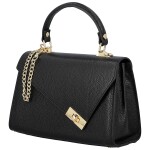 Elegantní dámská kožená kabelka do ruky Armina, černá