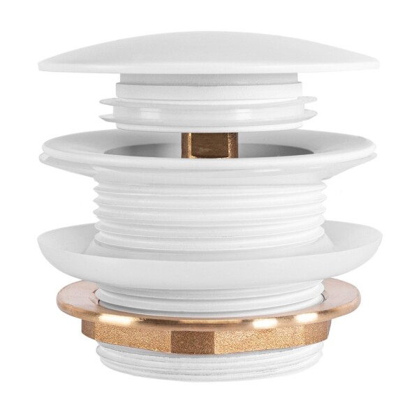 REA - Univerzální vanová výpusť Click-clack - White REA-W2017