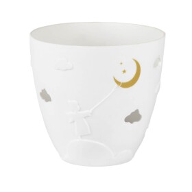 Räder Porcelánový svícen Angel and Moon 9 cm, bílá barva, porcelán