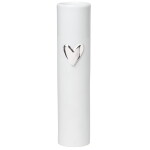 Räder Porcelánová váza Love Silver, bílá barva, porcelán