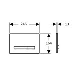 GEBERIT Ovládací tlačítko 115.788.DW.2