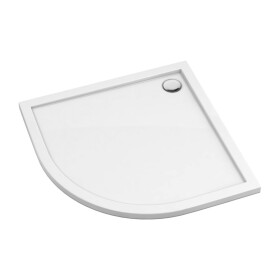 OMNIRES - MERTON akrylátová sprchová vanička čtvrtkruh, 80 x 80 cm bílá lesk /BP/ MERTON80/OBP