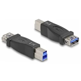 DeLock adaptér USB 3.0-B samec - USB 3.0-A samice černá / Redukce / 5 Gbit/s (65179)