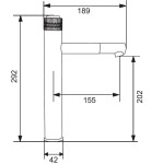MEXEN/S - Diamond R70 Set umyvadlové a vanové baterie s příslušenstvím, zlato 71513R70-50