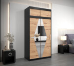 Šatní skříň Abi Bo s nástavcem Barva korpusu: Dub artisan, Rozměry: 250 cm, Dveře: Dub artisan