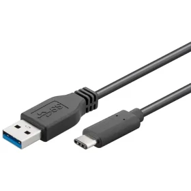 PremiumCord propojovací USB 3.0 kabel s konektory USB-C - USB-A černý 2m (8592220014285)