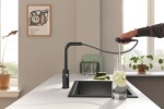 GROHE - Blue Pure Dřezová baterie Minta s filtrační funkcí a výsuvnou koncovkou, phantom black 30590KF0