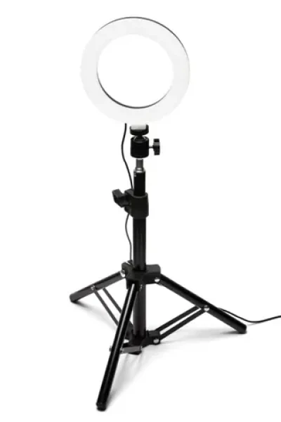 RIO RL06 / Stolní světlo pro natáčení telefonem / 360° / stojánek / volba světla (teplé a přirozené) / stmívací (RIO-RL06)