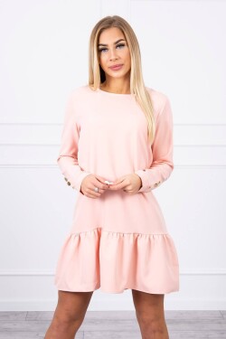 Šaty se světlou pudrovou růžovou