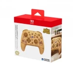 HORI Horipad Turbo Wood Brown / Bezdrátový ovladač pro Nintendo Switch 2 / TMR páčky / Bluetooth 5.0 / Turbo