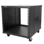 StarTech Portable Server Rack 9U černá / Stojanový rack / 19" / nosnost 99,8 kg / pojízdný (RK960CP)