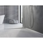 MEXEN - Line-B spádová lišta pro sklo 120 cm levá, nerez 181004120L