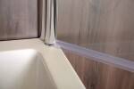 H K - Vanová zástěna PURE V1 75x140 - jednodílná, čiré sklo PUREV175
