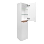 Koupelnová skříňka vysoká SAT Fusion 40x149x33 cm bílá mat SATFUSIONV40W SATFUSIONV40W