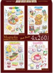 MAGNOLIA Puzzle Bábovka, Příšerkové sušenky, Duhové sušenky a Panna Cotta