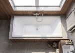 Obdélníková vana SAT Nora 180x80 cm akrylát levá i pravá SATVNO18080 SATVNO18080