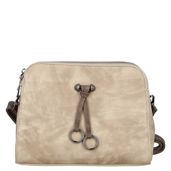 Stylová dámská crossbody kabelka Nikola, béžová