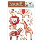 Wall decor Zvířátka - samolepící dekorace 27x41 cm