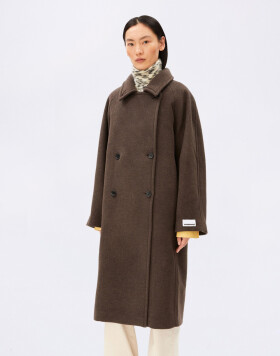 Armedangels Double-Breasted Wool Coat 3719 claystone melange L