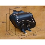 Kožené moto brašny S29, 33 28 17,5cm boční
