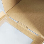 Cake star dortová krabice CINDY pevná bílá dvě okna 20x20x25cm