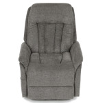 Polohovací křeslo, elektrické zabudované ovládání, šedá, látka, TV-Q8575 GREY2