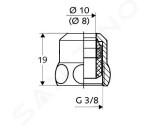 SCHELL - Příslušenství Speciální stlačovací šroubení, chrom 265010699