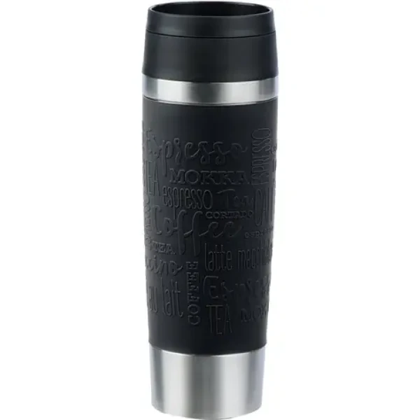 Emsa Travel Mug Classic Grande 0.5l černá / Termohrnek / nerezová ocel (N2022000)