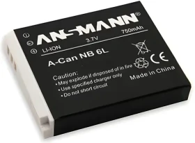Ansmann A-Can NB-6L / Náhradní baterie / Li-Ion / 3.7V / 750mAh (5044453)