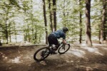 Dres FORCE MTB MOUNT krátký rukáv, tmavě modrý (Barva tmavě modrá, velikost S)
