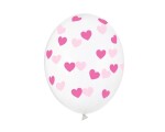 Balónek tmavě růžové srdíčka 6 ks 30 cm Balónek tmavě růžové srdíčka 6 ks 30 cm